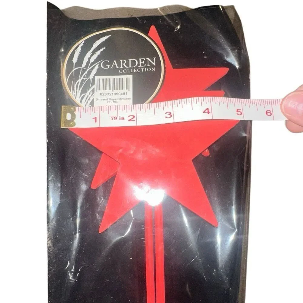 *NEW* LATA star mix wooden star craft/decorations 6 White 3 red
